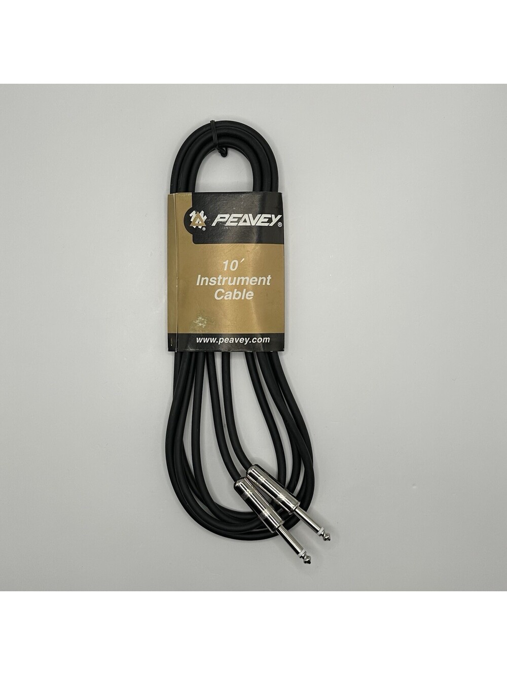 Peavey PV 10 ft 1/4" TS Instrument Patch Cable Straight Guitar Bass Cable 10'